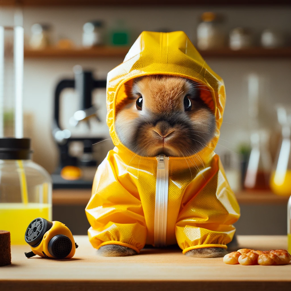 DALL·E-2024-01-09-11.21.19—A-realistic-4K-photograph,-as-if-from-Flickr,-of-a-bunny-in-a-hazmat-suit.-The-photograph-depicts-a-real-bunny-dressed-in-a-miniature-bright-yellow-ha.png