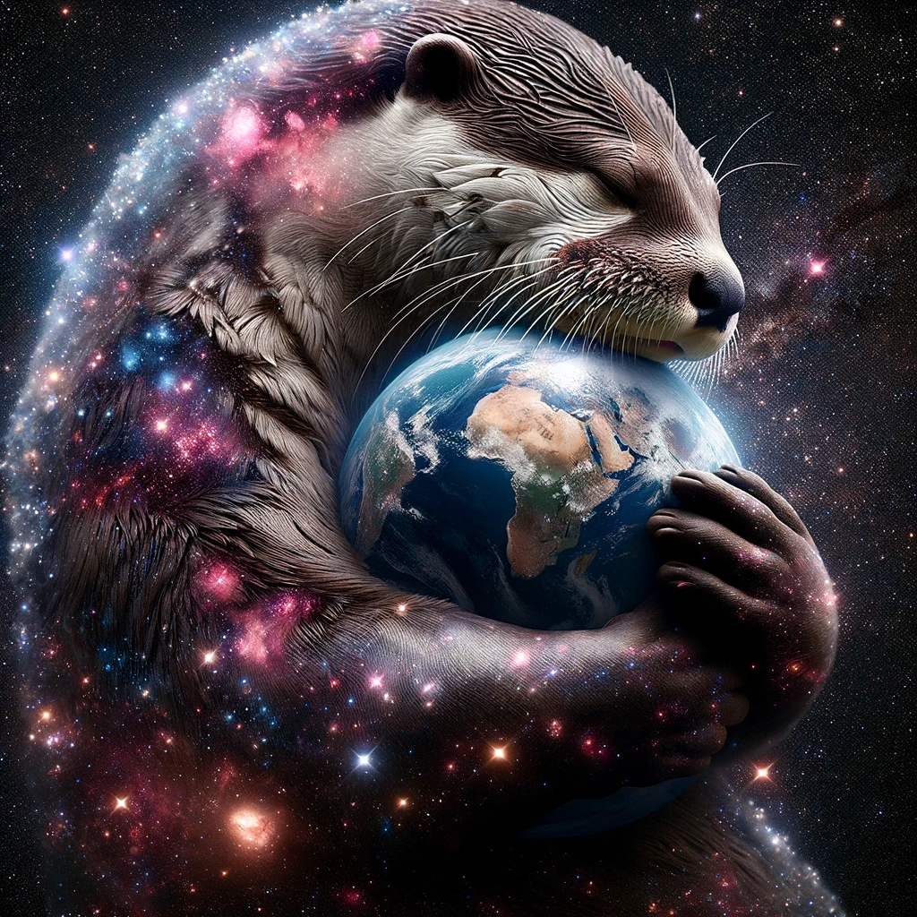 DALL·E-2024-01-10-14.30.44—A-photograph-capturing-a-galactic-otter,-made-of-stars-and-nebulas,-lovingly-hugging-the-Earth.-The-otter’s-body-glows-with-the-light-of-distant-galax.png
